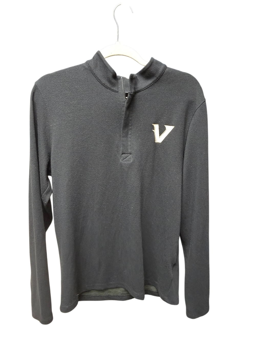 Nike Vanderbilt Commodores Dri-FIT 1/4 Zip Training Pullover Black Mens Medium